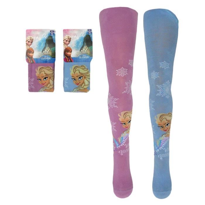 Lot de 2 collants fille REINE DES NEIGES bleu rose 2 3 ans