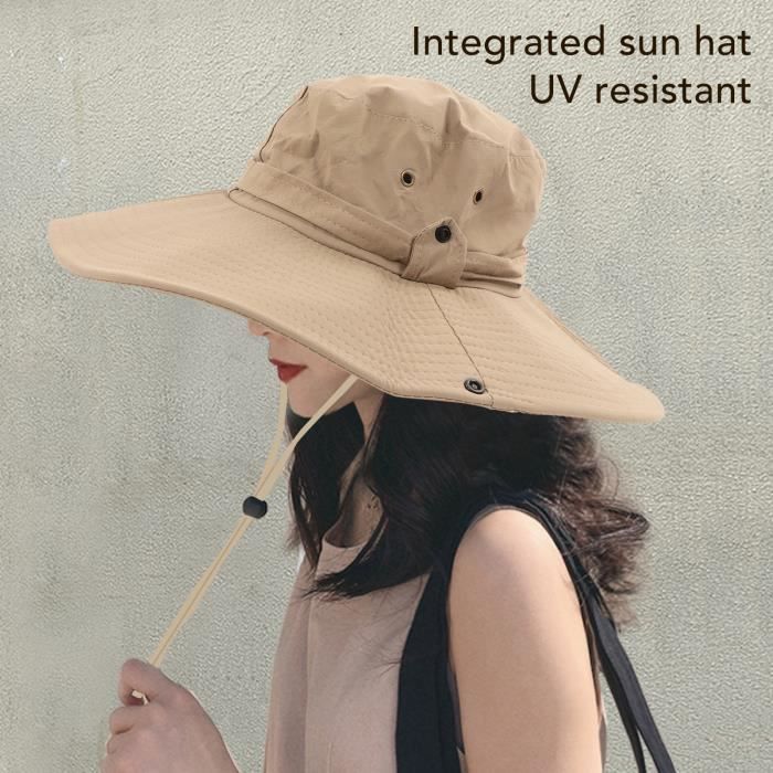 Chapeau Soleil Bassdash UPF 50+ – Anti-eau, Nuque Protégée, Idéal Pour La Pêche Et La Randonnée !