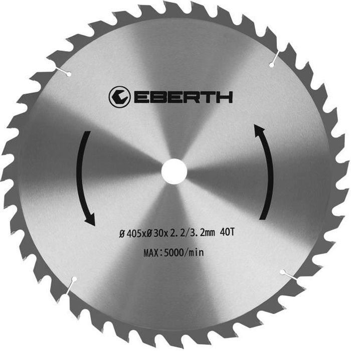 Eberth Lame De Scie Circulaire En Carbure Bois 405 X 3 2 X 30 Mm 40 Dents Longue Vie Achat Vente Scie Lame De Scie Lame De Scie Circulaire 405x40 Cdiscount
