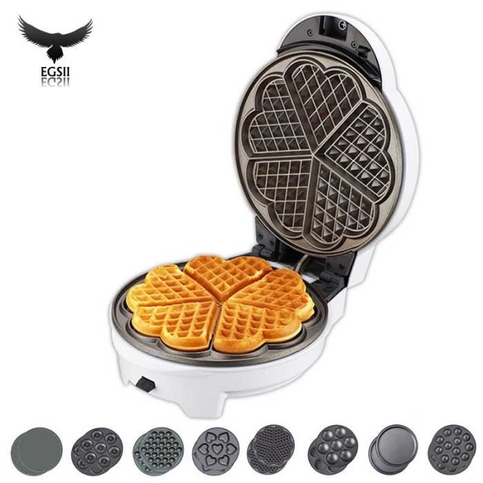 Egsii 9 En 1 Gaufres Machine Gaufrier Cupcake Appareil A Croque