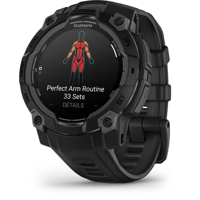 Montre connectée - GARMIN - Instinct 3 - 12 - 45 mm - Amoled - Noir