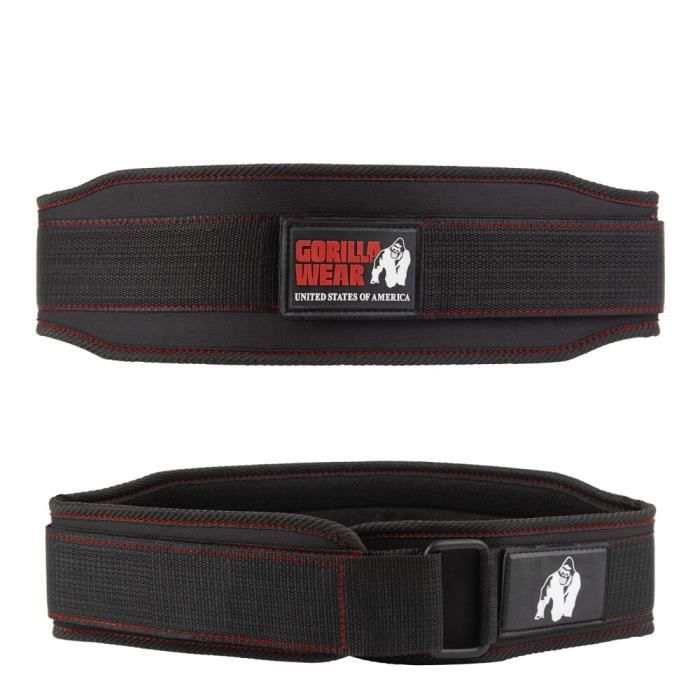 Ceintures de force GORILLA WEAR Womens Lifting Belt - Noir/Rouge - Blanc - Musculation - Haltérophilie Ceintures de force GORILLA WEAR Womens Lifting Belt - Noir/Rouge - Blanc - Musculation - Haltérophilie
