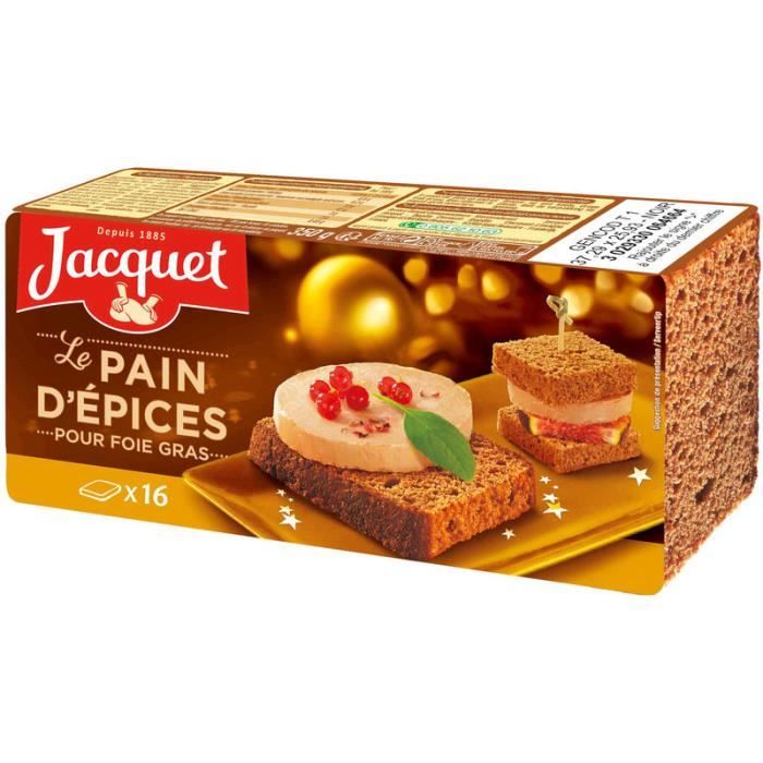 Jacquet Le Pain D Epices Pour Foie Gras X16 Tranches 350g Achat Vente Pain De Mie Toast Le Pain D Epices Pour Foie Cdiscount