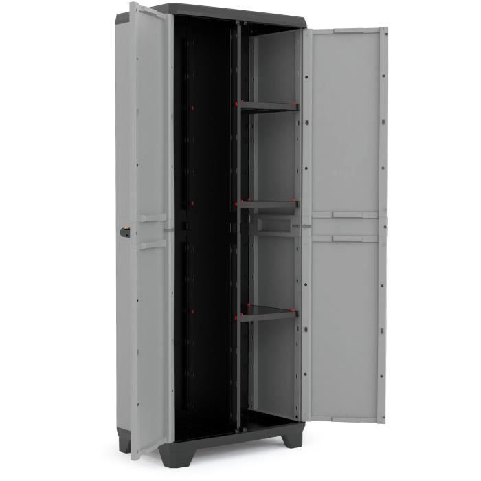 armoire - kis - stilo - gris - contemporain - plastique - résine