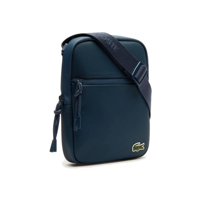 Lacoste Hommes Sac A Bandouliere Crossover Bag 21x17x5cm Hxlxp Bleu Reflecting Pond Bleu Cdiscount Bagagerie Maroquinerie