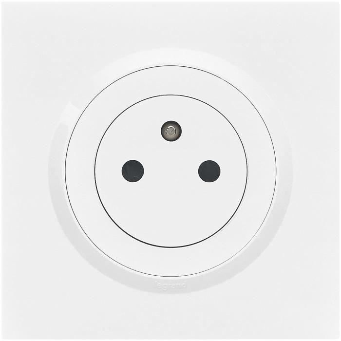 LEGRAND - 2pt surface blanc cpl grif dooxie
