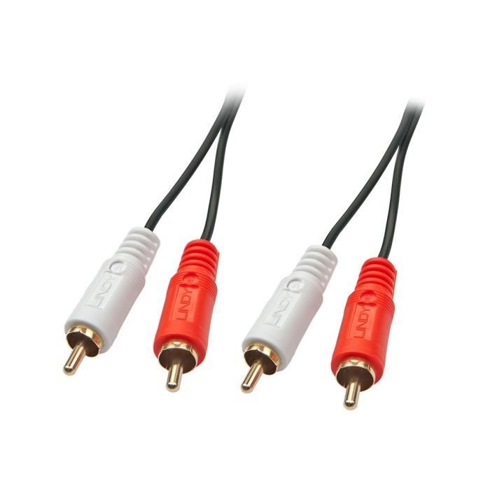 Lindy Premium Câble audio RCA x 2 (M) pour RCA x 2 (M) 20 m