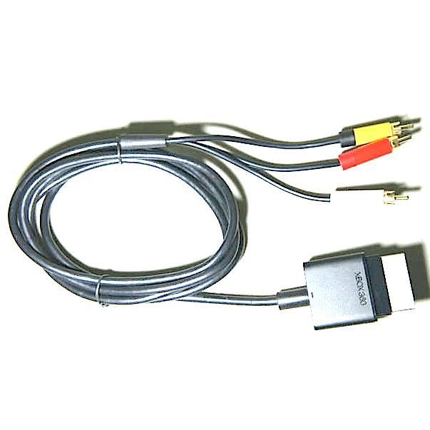 Cable de XBOX 360 AV vídeo audio RCA ORIGINAL Microsoft Microsoft X821376002 conexión TV EN