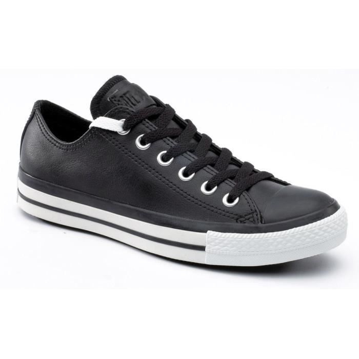 converse blanche en cuir basse