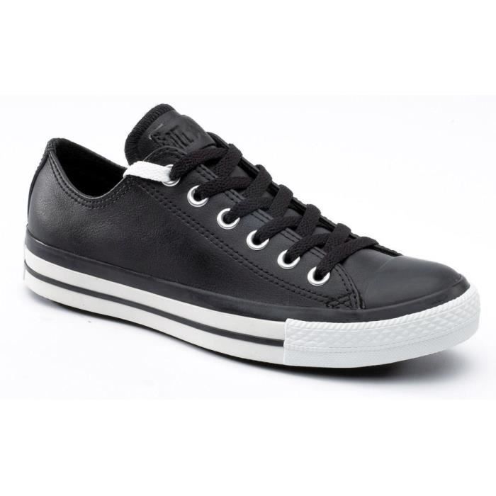 converse cuir noir cdiscount