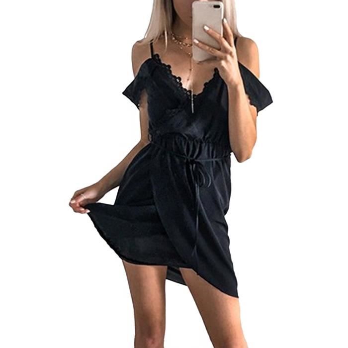 Robe D'Éété Californienne Avec Short Intégré Et Poches - Col V Dentelle | Style Bohème Plage