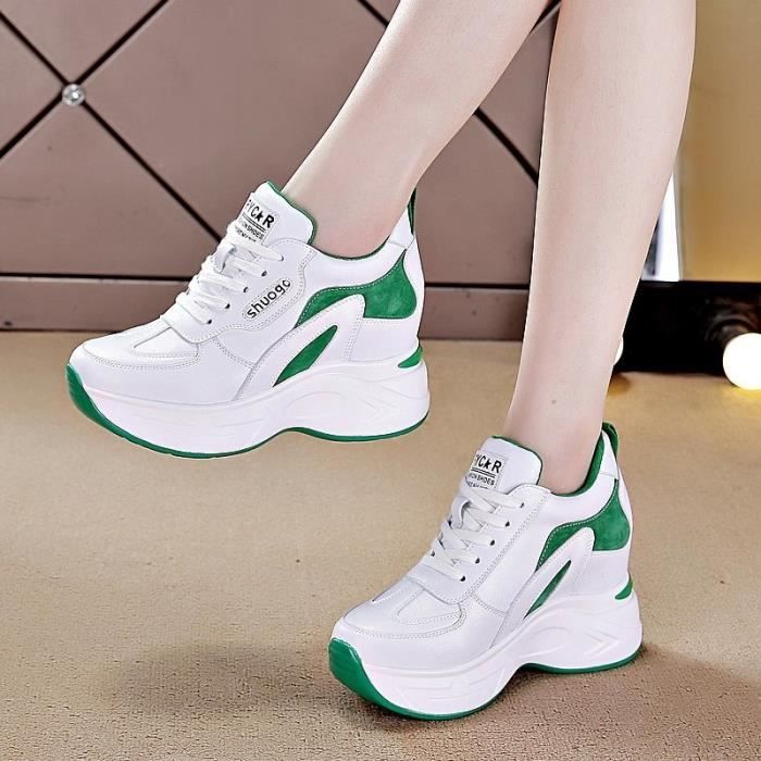 Mode Baskets Femme Compensees Chaussure de Sport Gym Fitness Jogging Plateforme Mode Leger Sneakers Outdoor Casual Chaussures B7 As shown Cdiscount Chaussures