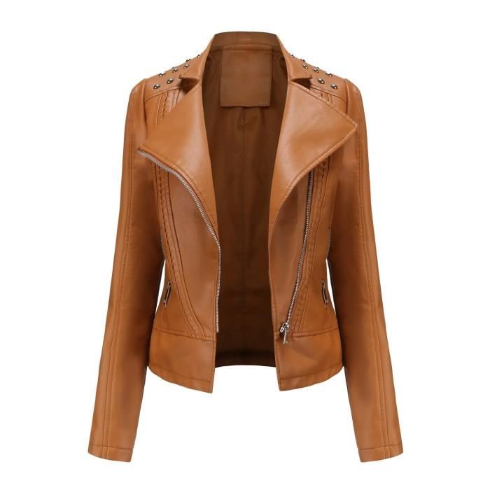 Manteau en cuir pour femme 2025