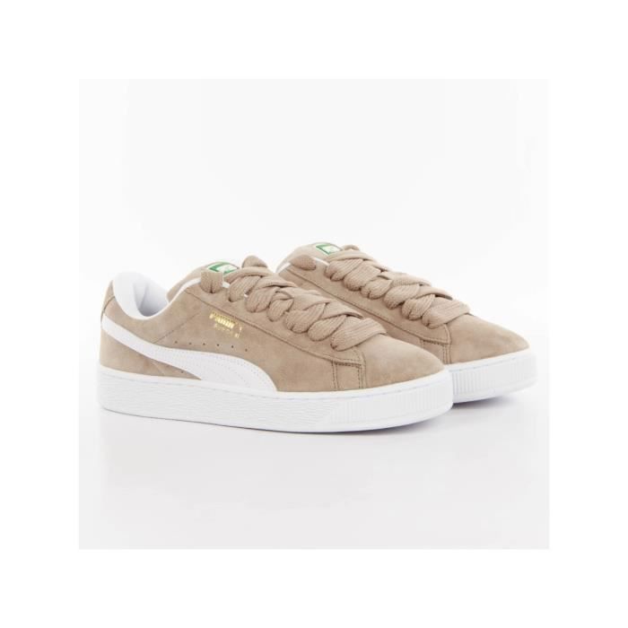 Basket Puma Homme Suede XL Beige cuir Gris Cdiscount Chaussures