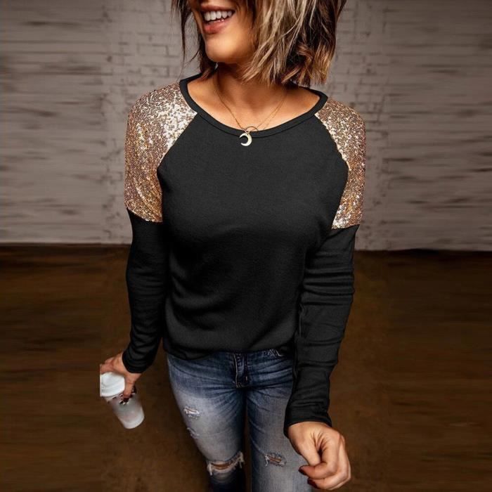 Blouse paillette femme sales