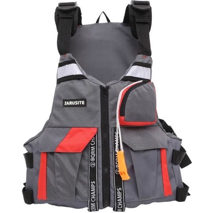Gilet De Sauvetage Adulte Réglable – Flottabilité Intégrée, Sangle Aux Jambes, éléments Réfléchissants, Pour Kayak, Paddle, Pêche