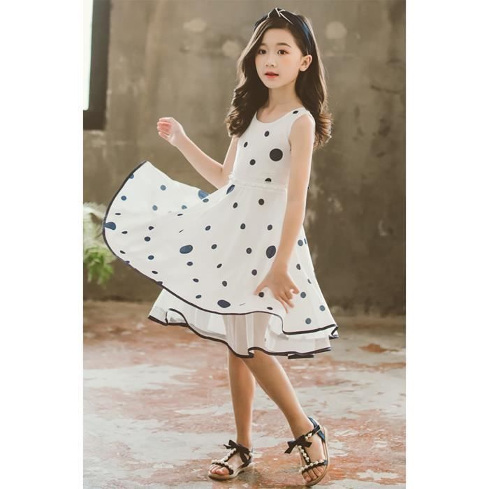 Haut Sans Manches Fille M&S Bleu Pâle Imprimé Chats – Mousseline De Soie, Taille 8-9 Ans, Occasion Très Bon état