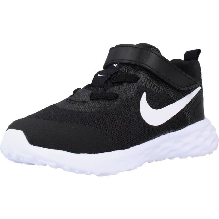 Basket Garçon - NIKE - 115958 Noir - Textile - Lacets - Semelle Gomme