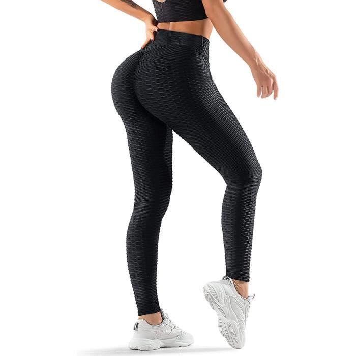 BOTRE Legging de Sport Femme Anti Cellulite Push UP Pantalon Jogging Taille Haute Butt Lift Slim Fit Pants pour Gym Fitness Running Yoga Pilates
