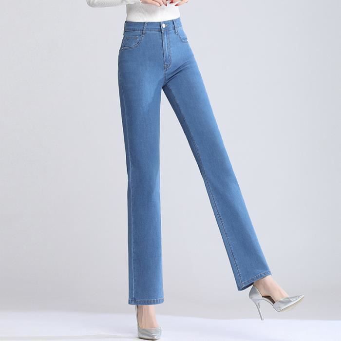 Jeans coupe droite femme sales