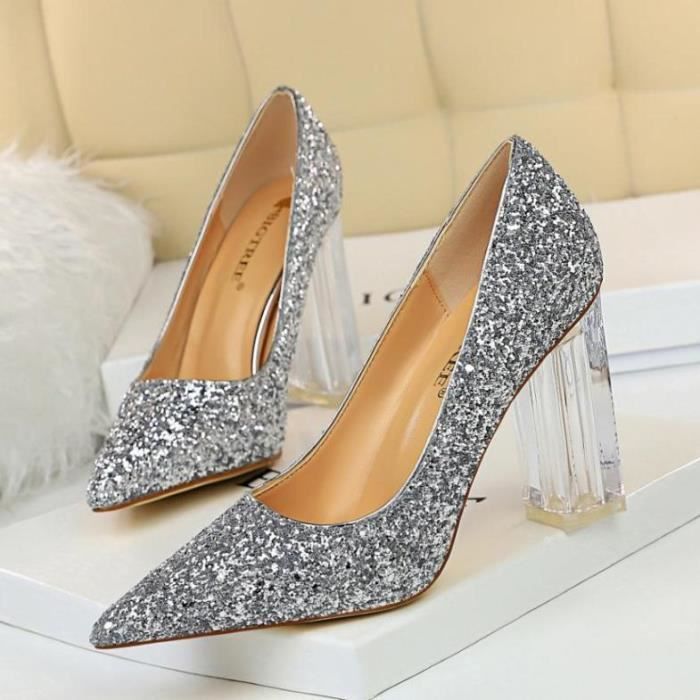 Escarpin argente femme pas cher cheap