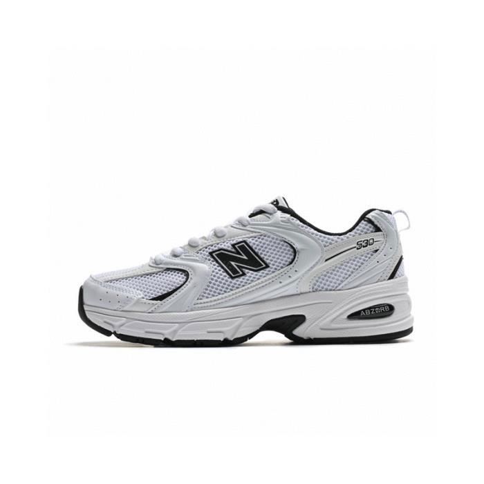 New Balance 530 Vintage Running Shoe White blanc Noir - Cdiscount ...