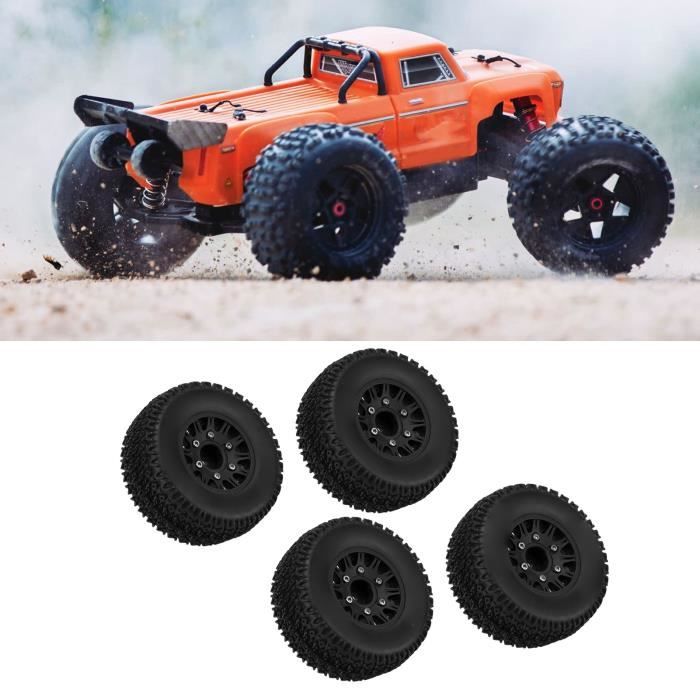 4 Pneus De Camion RC 120mm - Pour Voiture 1/10 Tout-Terrain (Type SCX10) - Caoutchouc, Meilleure Adhérence - 11