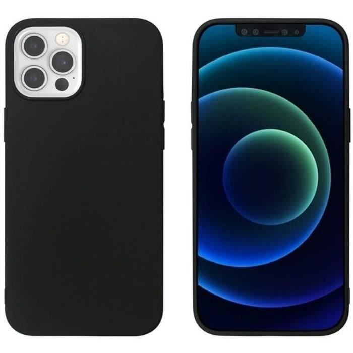 MYWAY COQUE COLORED TPU NOIR IPHONE 12 PRO MAX