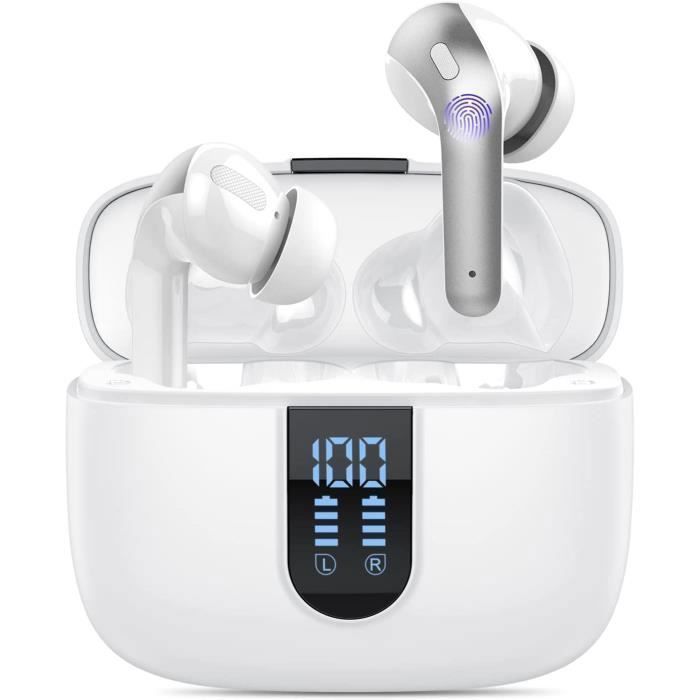 Ecouteurs Bluetooth Sans Fil Pour IPhone 16 15 Pro Max,Casque Bluetooth