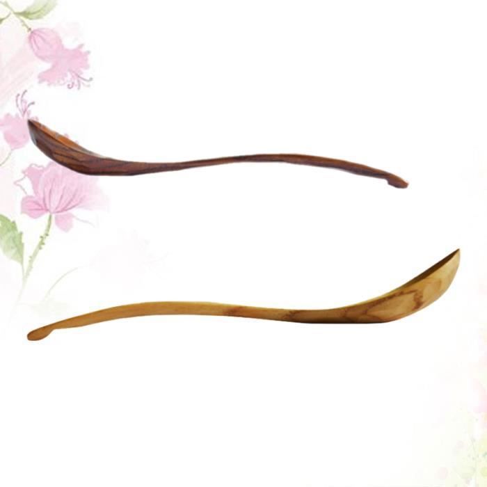 2 Pieces Cuillere En Bois Durable Tortue Shell Texture Pratique Soupe Cuisson Cuisine Pour Hotel Maison Couverts Bebe Cdiscount Puericulture Eveil Bebe