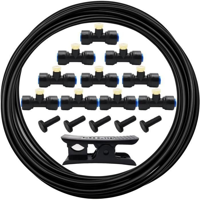 12 Buses De Brumisation JS&KeJi Pour Tuyau 4/7mm - Brumisateur Jardin Terrasse Refroidissement Extérieur