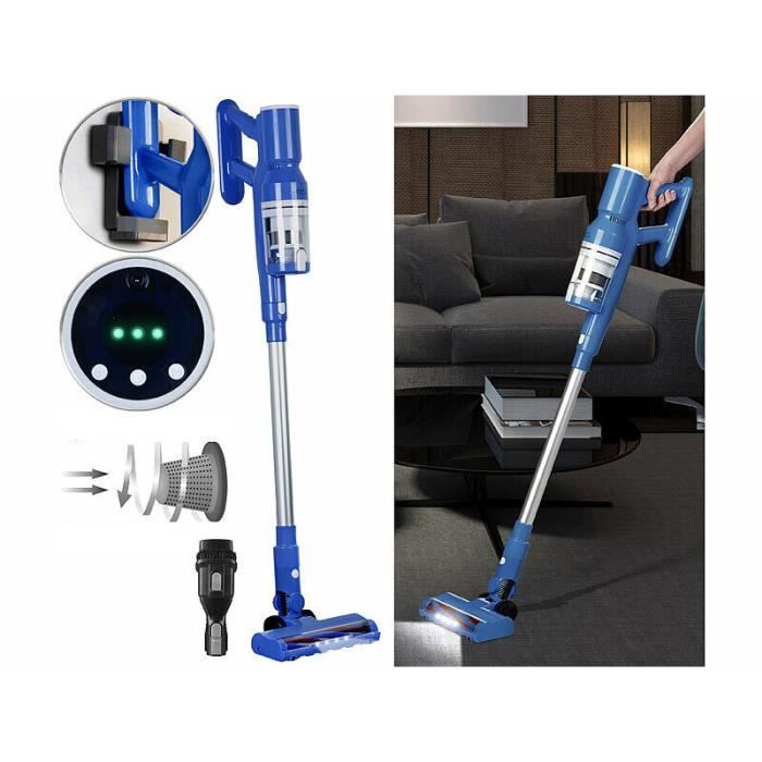 Aspirateur cyclonique sans fil 160 W avec brosse motorisée à LED BHS-620.ak