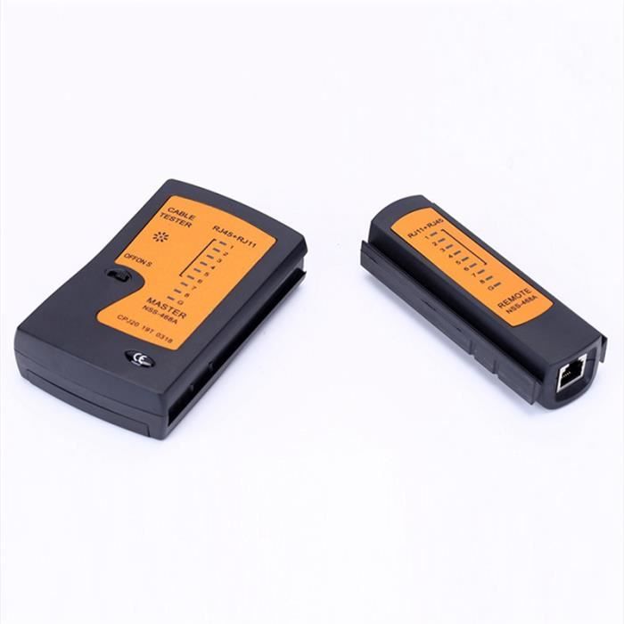 Testeur Rj45 Debit RJ45 Câble Lan Testeur RéSeau Câble Testeur RJ45 RJ11 RJ12 CAT5 UTP LAN ...