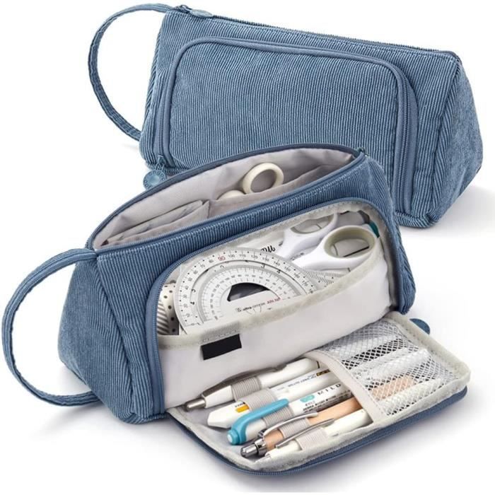 Trousse Scolaire Grande Capacité Fleurie – Pour Crayons, Maquillage, Rangement Souple, Idéale étudiants, Bureau