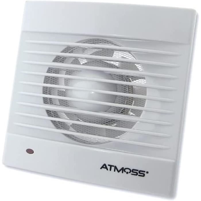 Ventilateur Mural 10,2cm - Extraction Air Salle De Bain Anti-humidité | Blanc