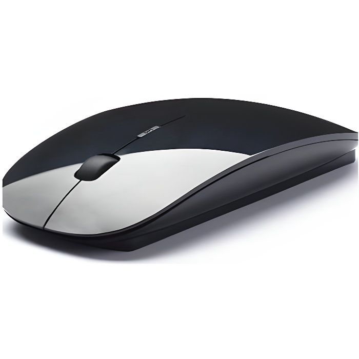 Souris sans fil optique - Bluetooth 2.4 - Dpi réglable + dongle Bluetooth USB - pour PC et MAC - Noir