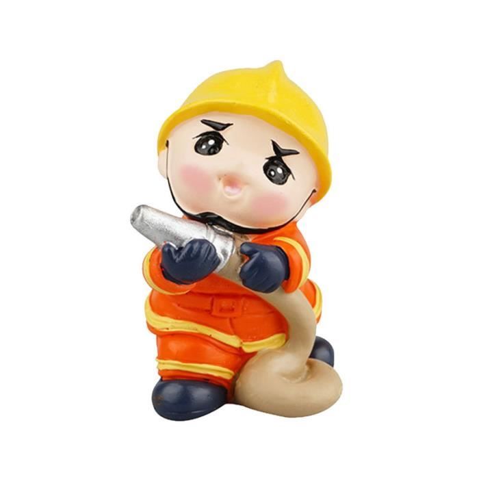 FEIEQILAI – 12 Figurines Pompier Miniatures – 3 à 6 Cm – Déco Gâteau, Jouet Action, Plastique, Lot Complet