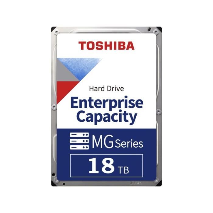 Toshiba MG09 Series MG09ACA18TE - Disque dur - 18 To - interne - 3.5 -  SATA 6Gb/s - 7200 tours/min - mémoire tampon : 512 Mo - Cdiscount  Informatique