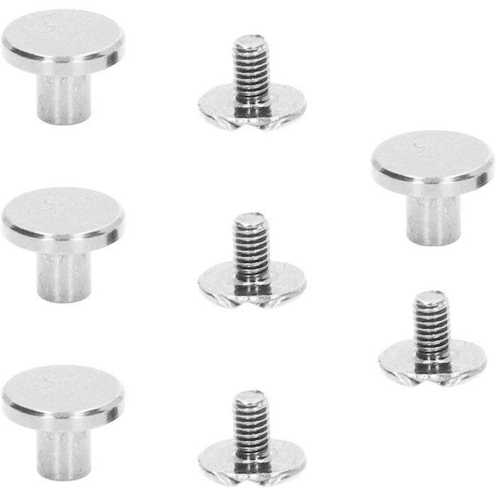 Quincaillerie De Selle ProRider Lot De 10 Vis Chicago Nickelées 1/2 Pouce