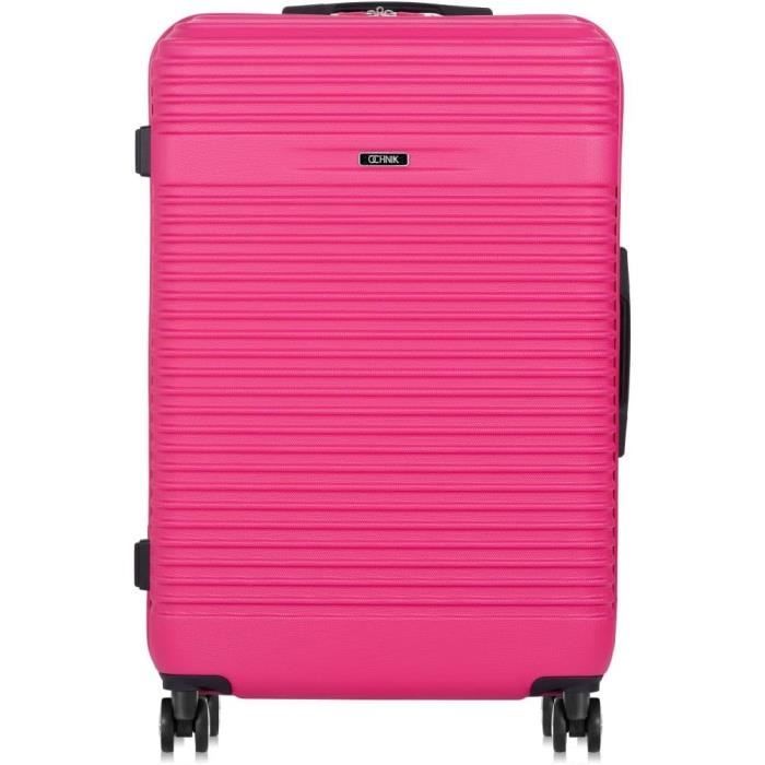 Valise Rigide ABS 4 Roues Spinner - Tailles 20/24/28 Pouces - Bagage Cabine Et Soute - Neuf