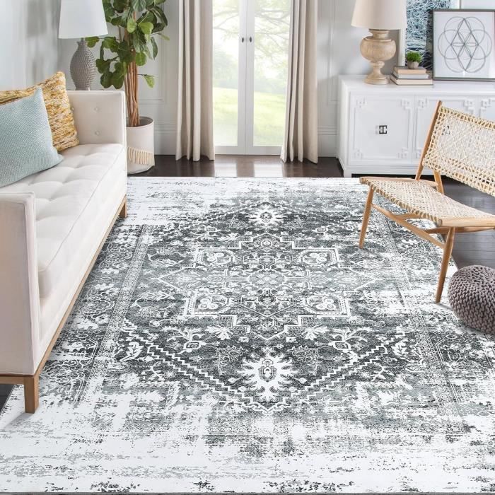 Tapis Stephen Curry Motif Floral - 60x90 Cm, Poils Courts, Lavable, Antidérapant - Pour Chambre, Salon (Vert) - 5
