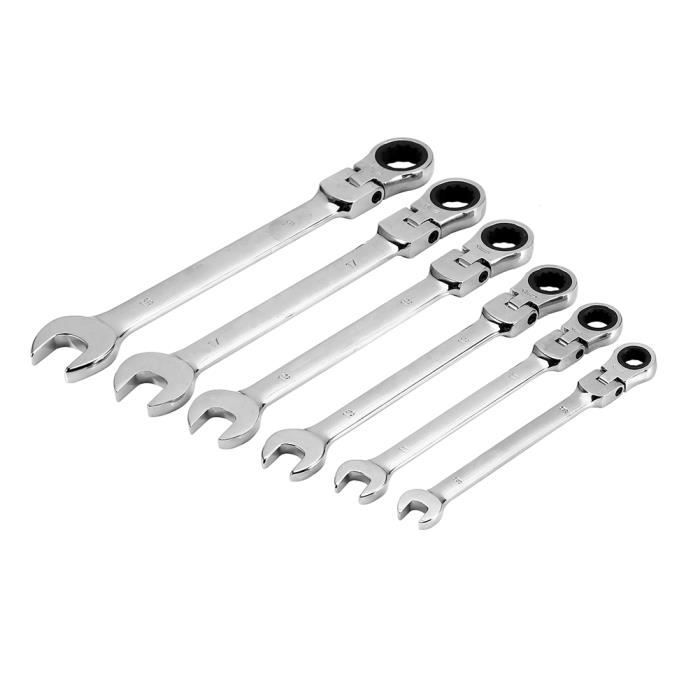 Jeu De 12 Clés Mixtes Silverline 8-19 Mm | Chrome Vanadium | Support Métal Inclus