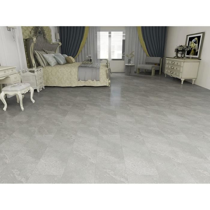 Sol design en vinyle Slate Augsburg Basicline - VEREG - Cdiscount Bricolage