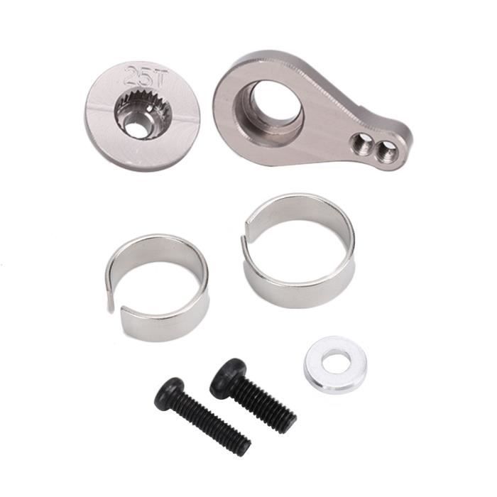 Guignol Servo Bras Servo RC 25mm 25T - Alliage Aluminium Pour Futaba/Ace - Accessoire Voiture/hélicoptère Bras Réglable Modélisme