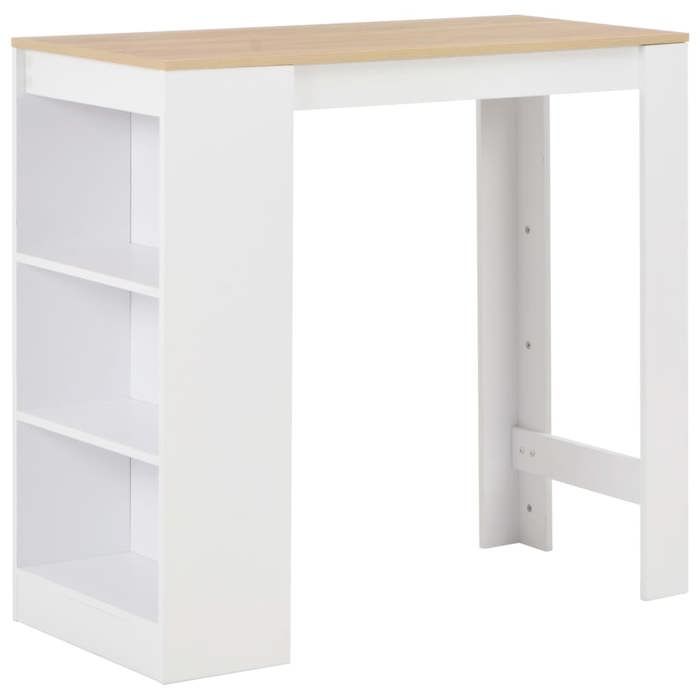 VidaXL Table de bar avec étagère
