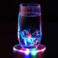 Dessous de verre LED coaster - Multicolor-1