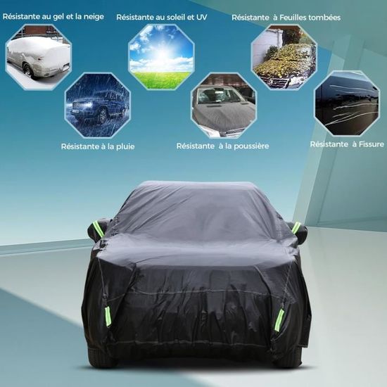 Housse bâche de protection voiture S 415*170*150cm 100% étanche pluie UV  neige