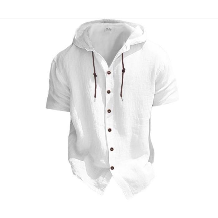 Zhiaek Chemise Homme Manches Longues Chemise Homme Coton Avec