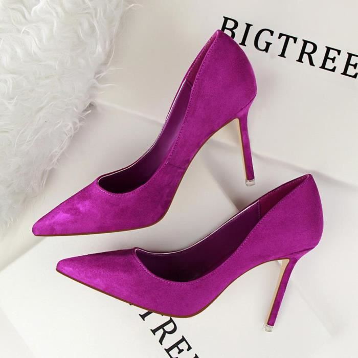 Escarpin violet clearance mariage