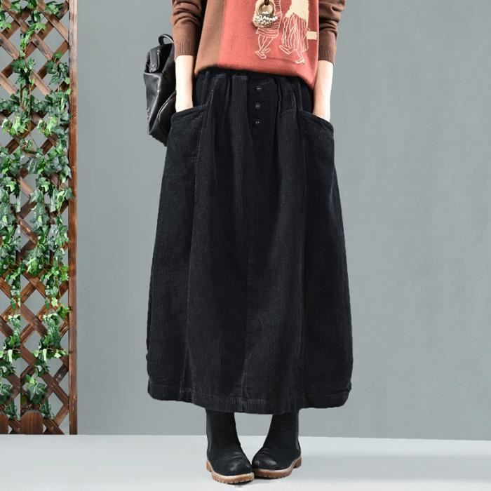 Jupe longue velours cotelé top
